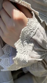 Bej Müslin Namaz Elbisesi