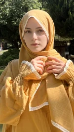 Vadre hardal müslin namaz elbisesi